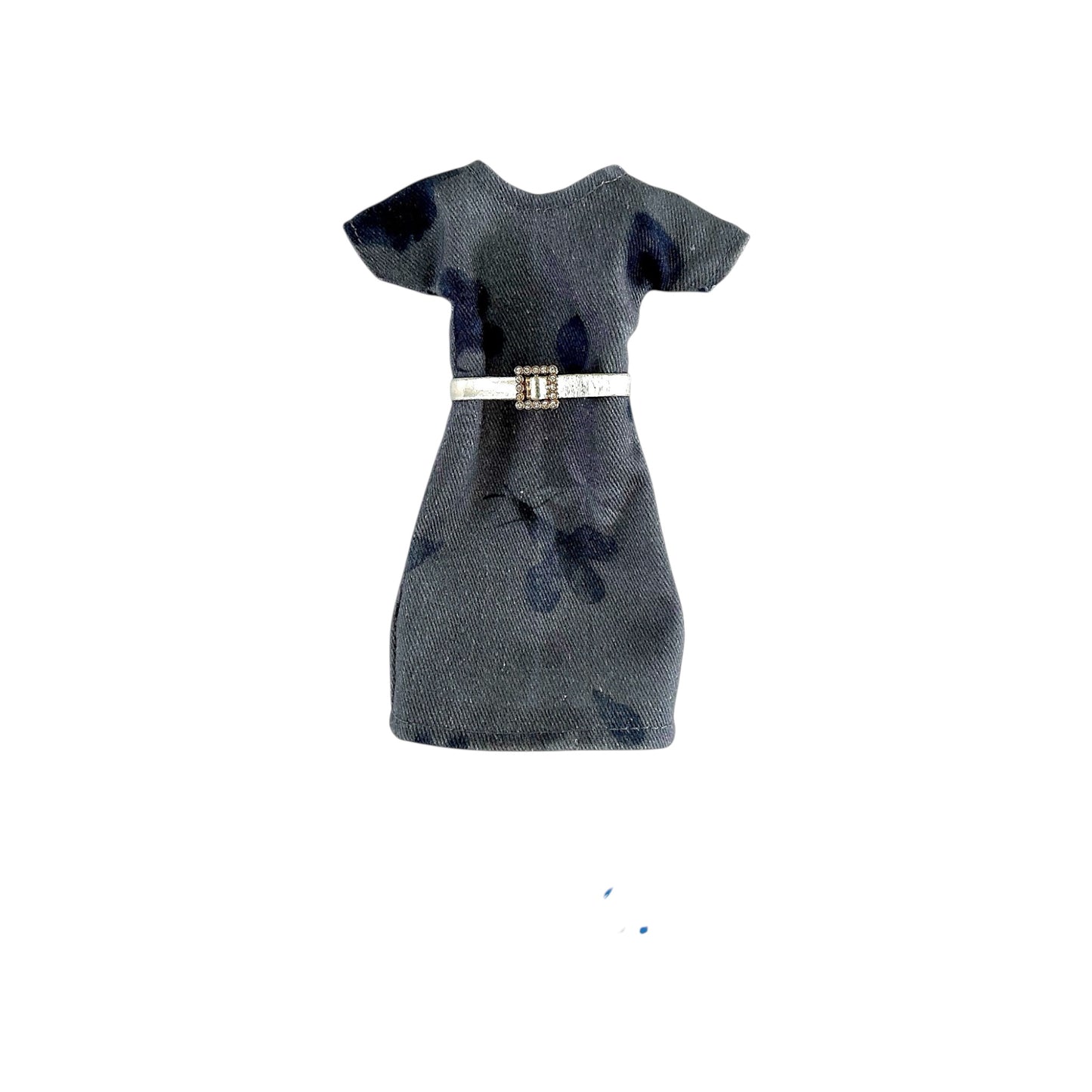 Denim dress with belt
