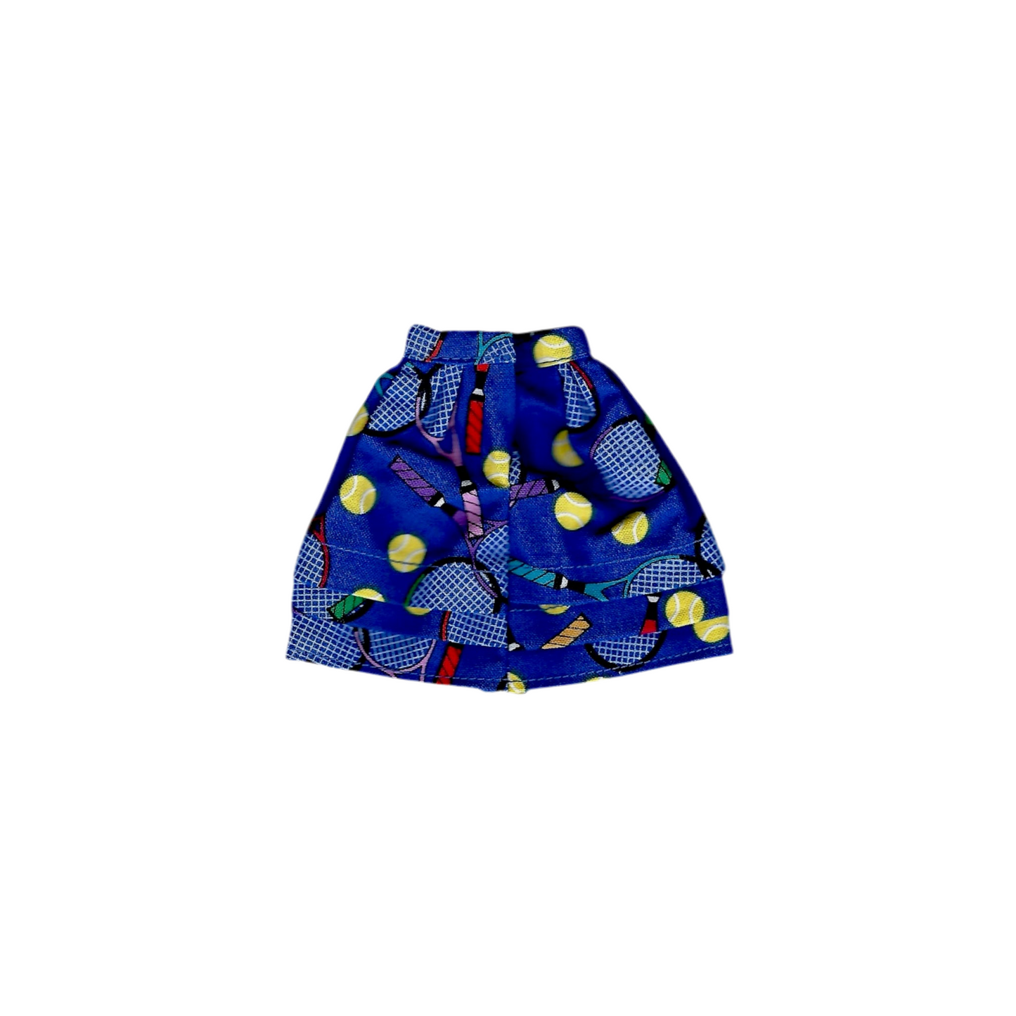 Two-Piece Royal Blue Skirt and Green Top