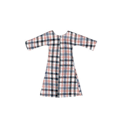 Long-Sleeve Flannel Dress