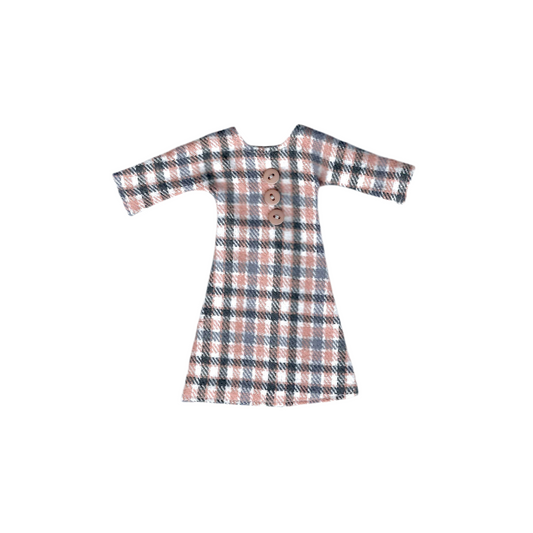 Long-Sleeve Flannel Dress