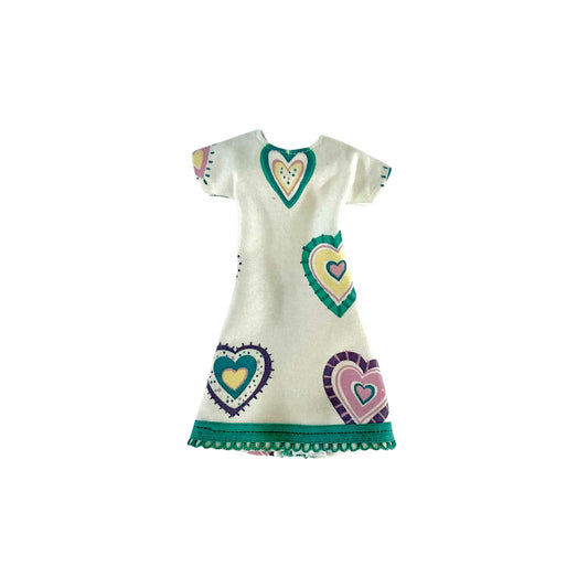 Knit Fabric with Hearts