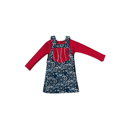 Bandana Overall Dress with Matching Top