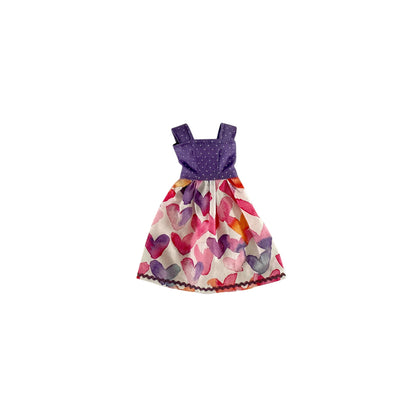 Dress with Watercolor Heart Design