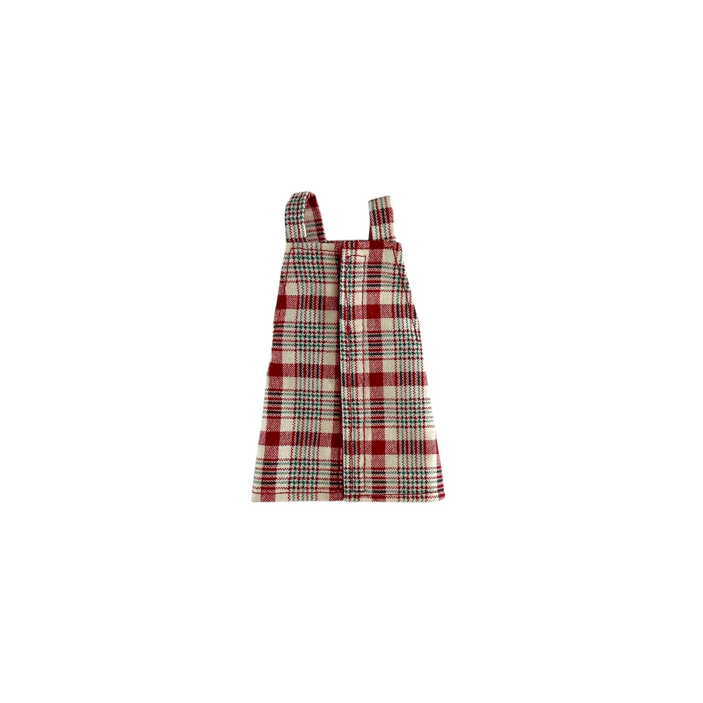 Plaid Overall-Dress with Top