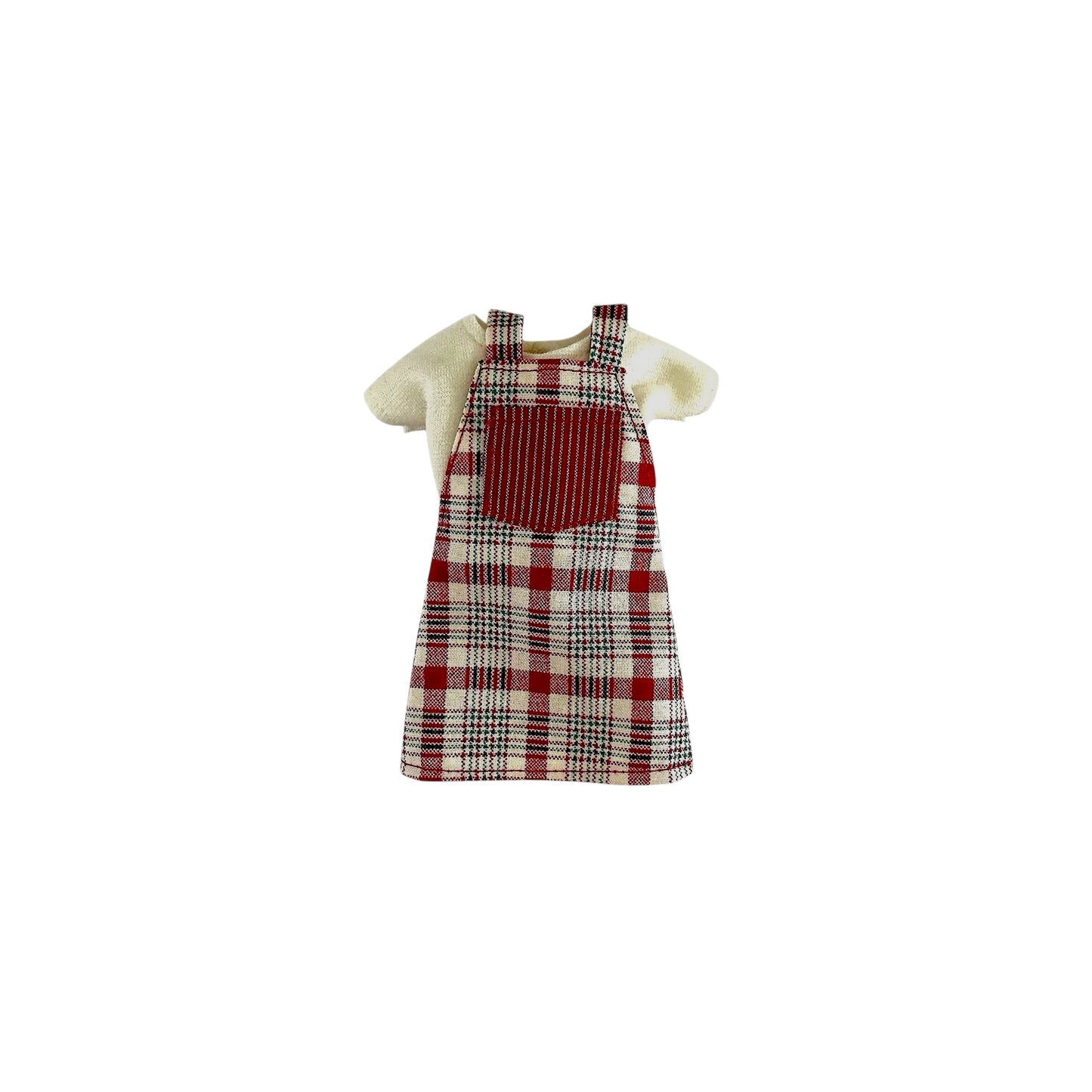 Plaid Overall-Dress with Top