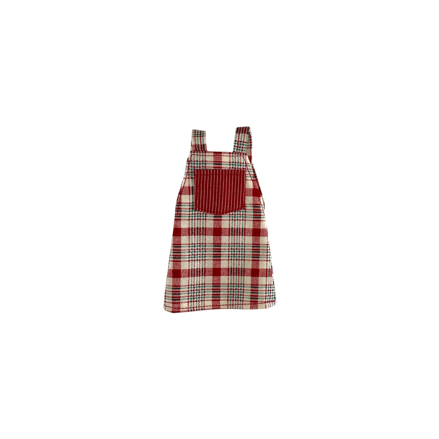 Plaid Overall-Dress with Top